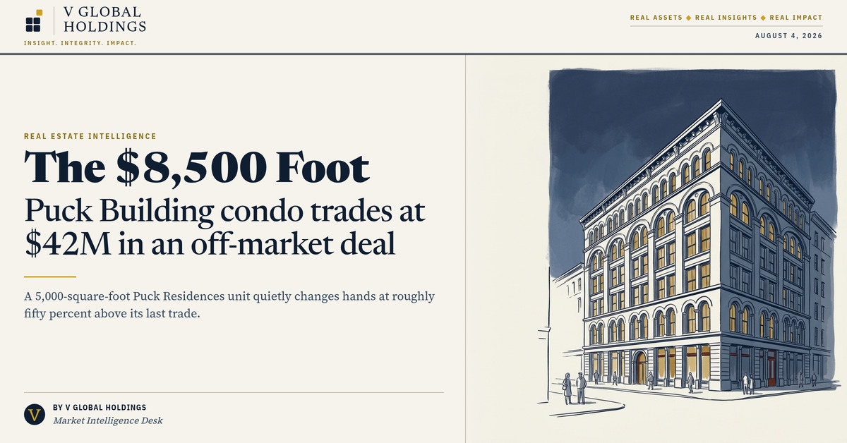 Puck Building condo sells for $42M in off-market deal