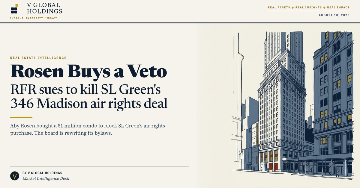 Gasping for air: Aby Rosen tries to kill SL Green's air rights deal in latest round of Madison Ave power struggle
